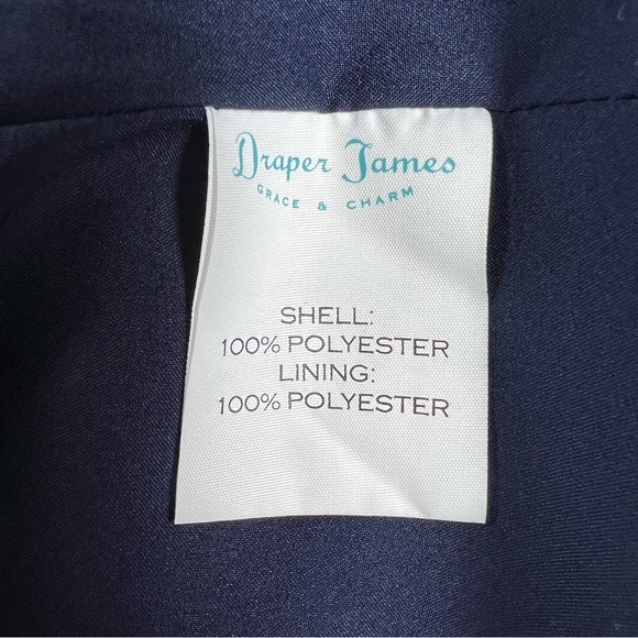 Draper James Nassau Navy Solid Keyhole Dress Size 14 - Picture 8 of 8
